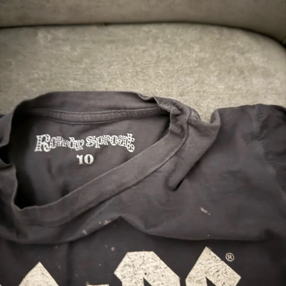 Rowdy Sprout Black and Gray AC/DC Long Sleeve Tee